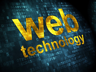 Image showing SEO web design concept: Web Technology on digital background