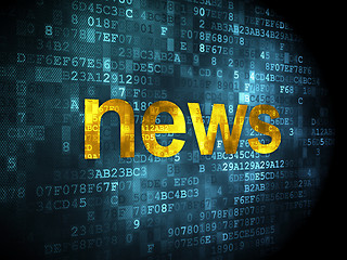 Image showing News concept: News on digital background