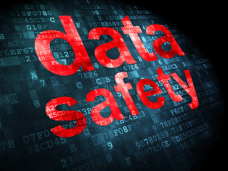 Image showing Information concept: Data Safety on digital background