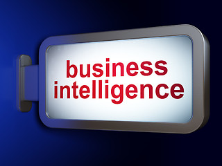 Image showing Business concept: Business Intelligence on billboard background