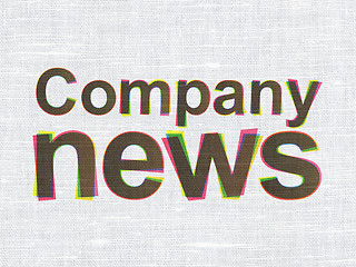 Image showing News concept: Company News on fabric texture background