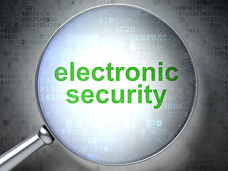 Image showing Protection concept: Electronic Security with optical glass