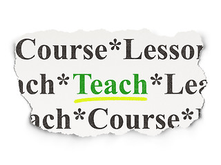 Image showing Education concept: Teach on Paper background