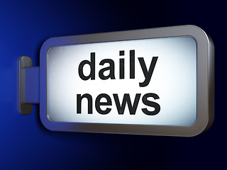 Image showing News concept: Daily News on billboard background