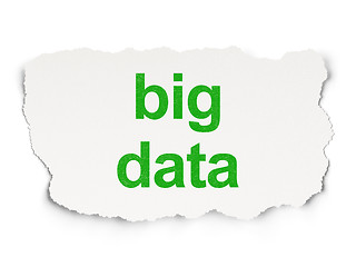 Image showing Information concept: Big Data on Paper background