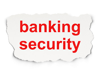 Image showing Safety concept: Banking Security on Paper background