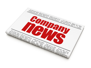 Image showing News news concept: newspaper headline Company News