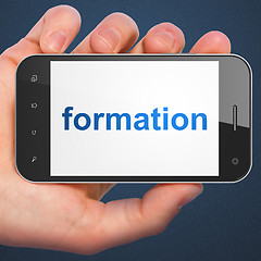 Image showing Education concept: Formation on smartphone