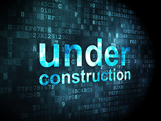 Image showing SEO web design concept: Under Construction on digital background