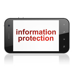 Image showing Safety concept: Information Protection on smartphone