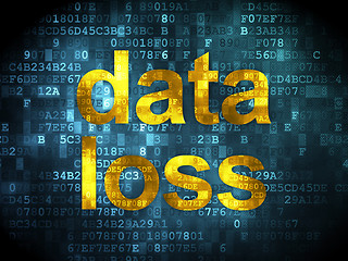 Image showing Data concept: Data Loss on digital background