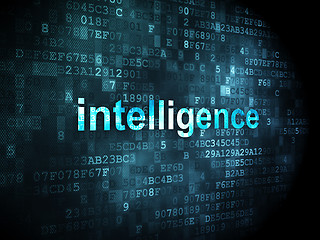 Image showing Education concept: Intelligence on digital background