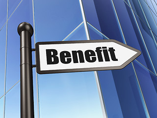 Image showing Business concept: Benefit on Building background