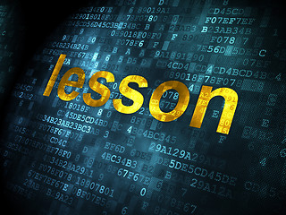 Image showing Education concept: Lesson on digital background