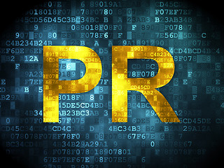 Image showing Marketing concept: PR on digital background