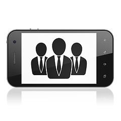 Image showing Law concept: Business People on smartphone