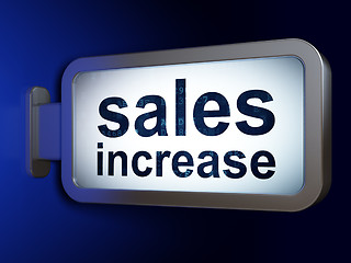 Image showing Marketing concept: Sales Increase on billboard background