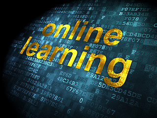 Image showing Education concept: Online Learning on digital background