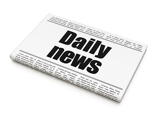 Image showing News news concept: newspaper headline Daily News