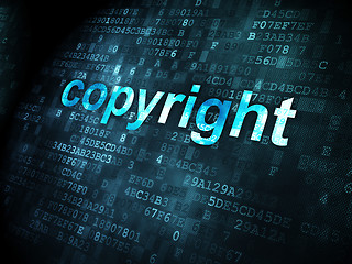 Image showing Law concept: Copyright on digital background