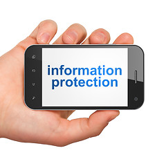 Image showing Privacy concept: Information Protection on smartphone