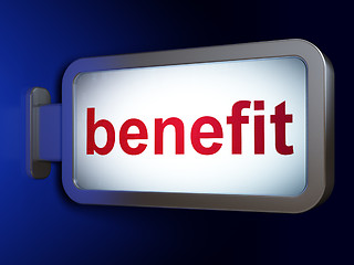 Image showing Finance concept: Benefit on billboard background