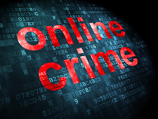 Image showing Security concept: Online Crime on digital background