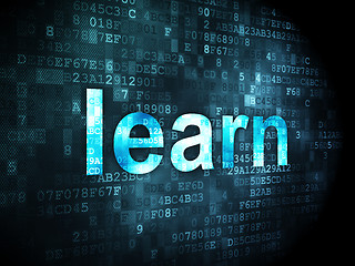 Image showing Education concept: Learn on digital background