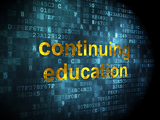 Image showing Education concept: Continuing Education on digital background