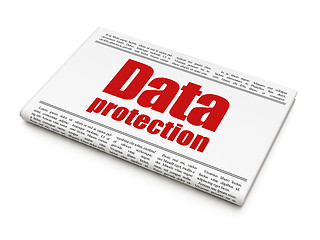 Image showing Security news concept: newspaper headline Data Protection