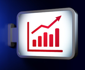 Image showing News concept: Growth Graph on billboard background