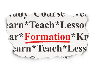 Image showing Education concept: Formation on Paper background