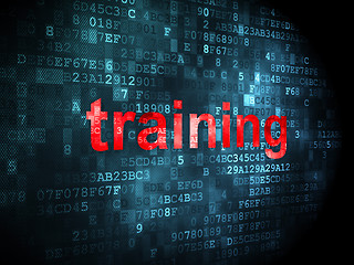 Image showing Education concept: Training on digital background