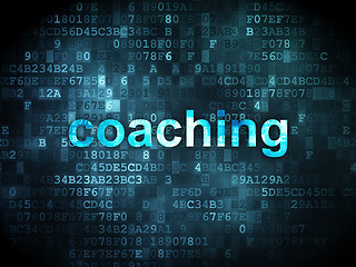 Image showing Education concept: Coaching on digital background