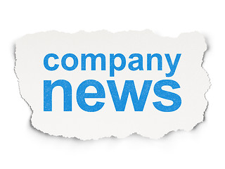 Image showing News concept: Company News on Paper background