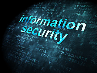 Image showing Protection concept: Information Security on digital background