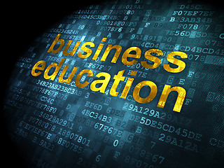 Image showing Education concept: Business Education on digital background