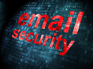 Image showing Safety concept: Email Security on digital background