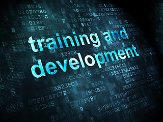 Image showing Education concept: Training and Development on digital backgroun