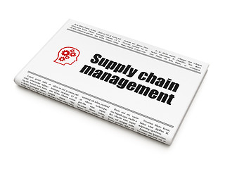 Image showing Marketing news concept: newspaper with Supply Chain Management a