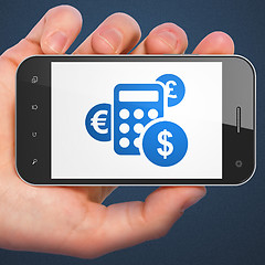 Image showing News concept: Calculator on smartphone