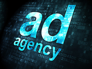 Image showing Advertising concept: Ad Agency on digital background