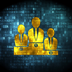 Image showing News concept: Business Team on digital background