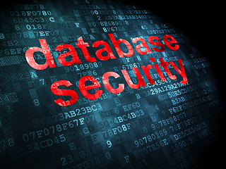 Image showing Safety concept: Database Security on digital background