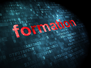 Image showing Education concept: Formation on digital background