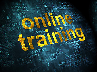 Image showing Education concept: Online Training on digital background