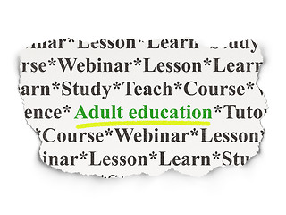 Image showing Education concept: Adult Education on Paper background