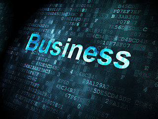 Image showing Business concept: Business on digital background