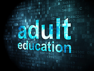 Image showing Education concept: Adult Education on digital background