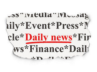Image showing News concept: Daily News on Paper background